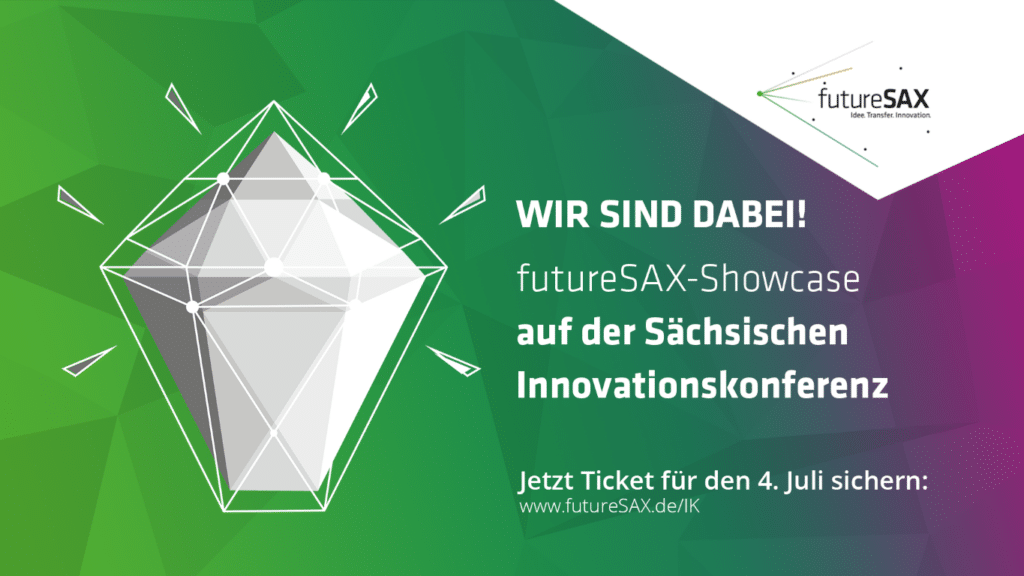 Teilnehmer Banner für das futureSAX-Showcase auf der Sächsischen Innovationskonferenz